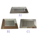 127mm Louvre Air Vent | Stainless Steel Air Vent | Boat, Caravan, House sdg