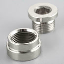 O2 Oxygen Sensor Metal Weld On Bung & Plug Wideband Cap Set Nut & T9L2