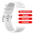 Soft Silicone Wristband Strap for Huawei Watch GT 2 GT Honor Magic (White) A