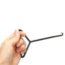 1* Universal Motorcycle T-Handle Stand Spring Hook Puller Black For Exhaust Pipe