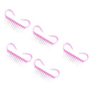 New Nail Art Plastic Cleaning Brush Finger Nail Care Dust Clean Handle Scru Q5Q3