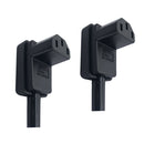2x C13 Power Plug Right Angle IEC 320 C13 Female Wire Adapter