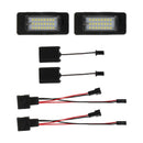 Black PC Audi License Plate Light 24 SMD LED kit No Error A4 B8 A6 S5 Q5