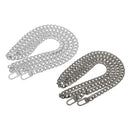 2 Pieces Purse Chain Strap Replacement Handbag Shoulder Bag Crossbody 120cm