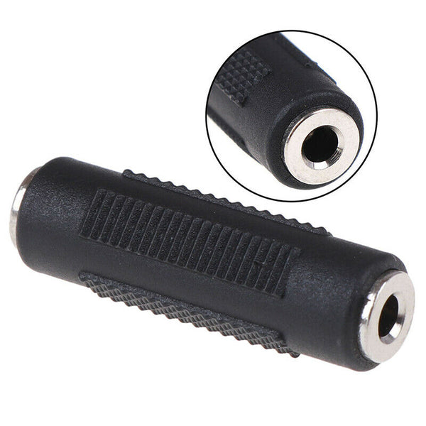 1Pc3.5mm Jack Stereo Audio Pass-Through Female to Female Audio Extension Adap OZ