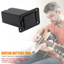 1pc Black Plastic Bass Pickup Active Guitar 9V Battery Box Guitar Accessory