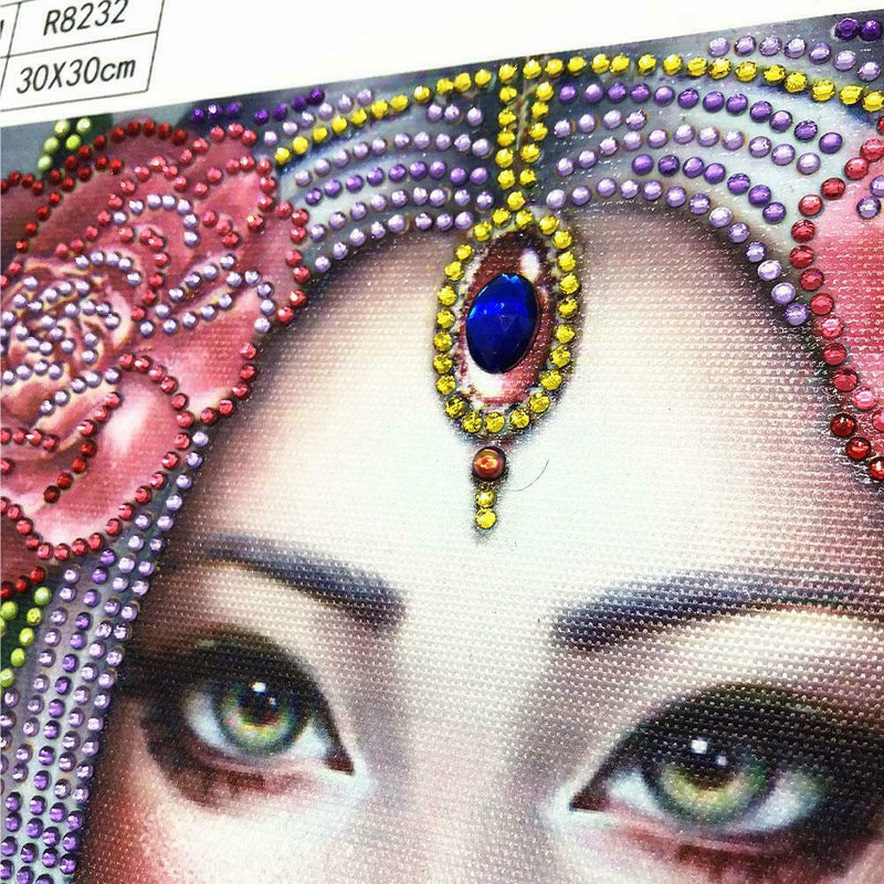 5D DIY Special Shaped Diamond Painting Girl Cross Stitch Mosaic Craft Kits