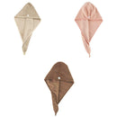 3Pcs Lady Microfiber Ultra Absorbent Soft Hair Drying Towel Turban Bath Cap