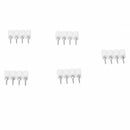 5 Pcs Female to Male 4 PIN RGB Wire Connectors White for LED Strips M2A3