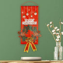Christmas Hanging Cloth Flag Wall Door Ornament Party Decor (Flower Ring)