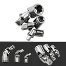 3X 1/4" 3/8" Universal Joint Set Socket Wrench Adapter Angle Extension Bar DCFH