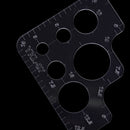 1x diy handmade leather tool R ruler round corners full size acrylic template BX