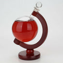 Globe Whiskey Decanter Wine Aerator Glass Wine Bottle With Holder Rack Alco