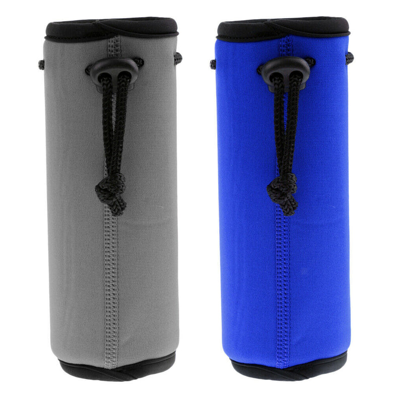 2Pack Neoprene Sport Water Bottle Holder Sleeve for Camping Hiking Backpacking