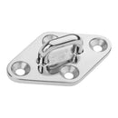 Pad Eye Plate Boat Bimini Rigging - 80mm Length - Marine Stainless Steel
