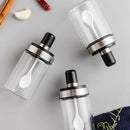 Seasonings With Spoons, Kitchen Supplies, Glass Seasoning Jars, Sealed, Wat F5W5