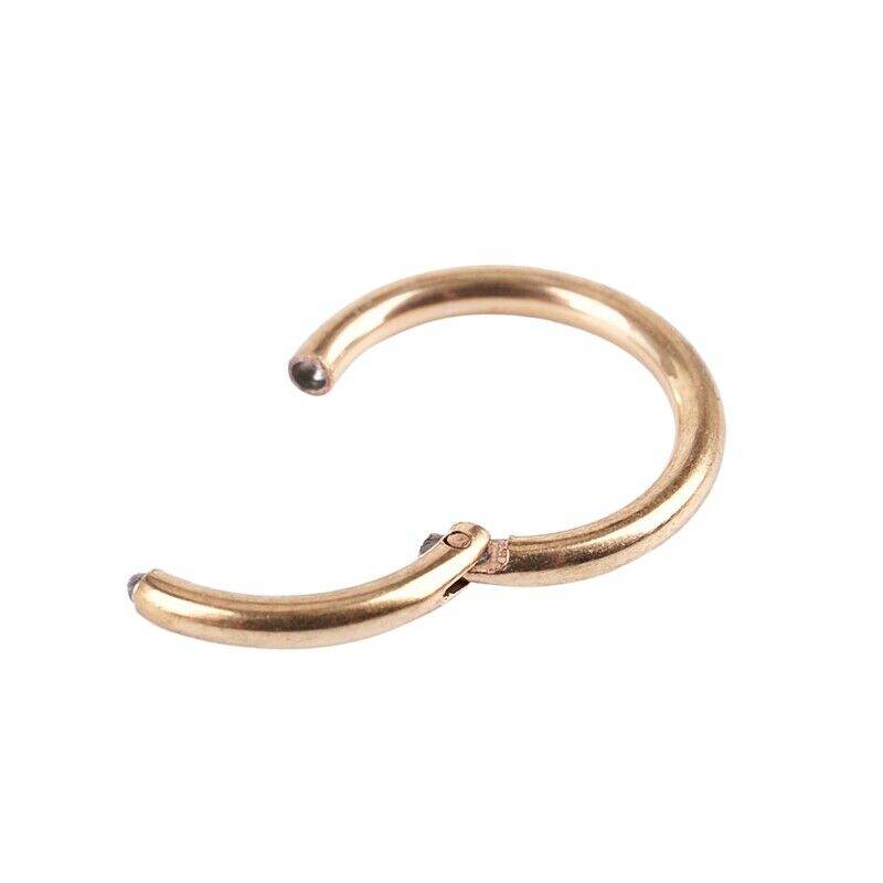 1.2mm Titanium steel Clicker Septum Segment Lip Nose Ear Hoop Body Piercing Y3E6