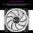 Jonsbo FR-701 3Pin+4Pin RGB LED Light Cooling Fan PC Case Chassis Heatsink Fan