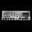 Metal Hollow Bookmark Drawing Ruler Hand Account Notebook Album Graffiti