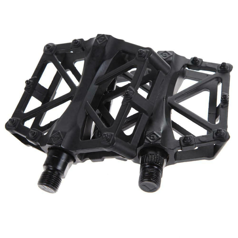 9/16 in Bike Pedals Ultra-Light Alloy Cycling Treadle Universal BLACK A