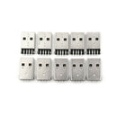 20X USB 2.0 4Pin A Type Male Plug SMT Connector Black SMD Data Transmission T Nw