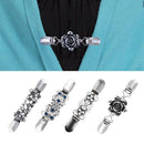 4 Piece Shirt Collar Clip Cardigan Holder Sweater Shawl Brooch Clip Duckbil