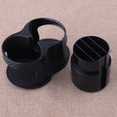 Car Water Cup Holder Cover Insert Carbon Fiber Center Console Drinking Bottle