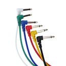 Pack Of 6 Patch Cable Guitar Connection Wire Effect Pedal Short Anti Noise Audio