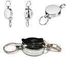Lot Retractable Key Chain Reel Recoil Easy to Pull Key Ring Belt Clip f Keys Pro