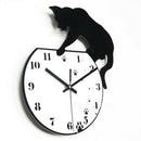 1X(Wall Stickers Wallstickers Cute Footprints Acrylic Clock Modern Home Dec