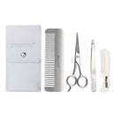 5 in 1 Mens Beard Grooming Kit with Beard Comb Scissor Tweezers Bag Gift Set