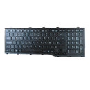 Spanish Layout Replacement Laptop Keyboard Glossy Black Frame for Fujitsu