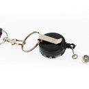 5pcs Retractable Reel Lanyard Clip Flat Neck Straps for Key Chains ID Badge