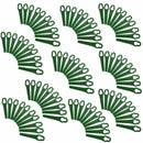 100 Plastic Lawnmower Strimmer Trimmer Blade Green For Bosch ART23 Accutrim