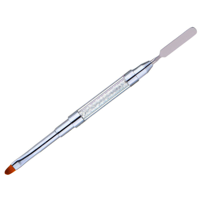 Poly Gel Nail Brush Dual-Ended Poly Acrylic UV Gel Extension Builder Clear