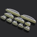 10Pcs White Cord Clips Desk Tidy Wire USB Charger Cable Holder Organiser New