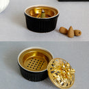 Matte Ceramic Incense Burner Incenser Holder Home Deco Aromatherapy