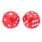Collectible D6 Wooden Dice Dotted 10x for Table Card Game MTG DND Prop Red
