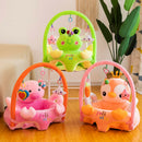 Baby Sofa Support Seat Cover Learning To Sit Plush Chair w/o Filler (Pig)