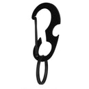 Steel Buckle Hang Carabiner Buckle Keychain Hook Outdoor Accessory Black