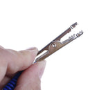 Dental plastic patient bib alligator clips chains napkin holder flexible coil BX