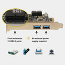 2X(Pci-E To Dual Usb3.0 Ports Expansion Card Pci Express Adapter Nec D72020
