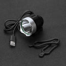 LED UV Flashlight Adjustable Brightness USB Charging Purple Electric Torch