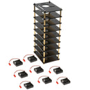 Case Enclosure with Cooling Fan for Raspberry Pi 3b+/3b/2b/2b+, 8-Layer Durable