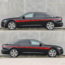 1 Pair Racing Stripes Car Styling Stickers Body Vinyl Graphic Decals Decoration
