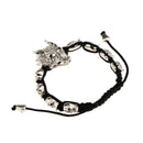 Men Wolf Head Crystal Unisex Adjustable Fashion Braid Bracelet Beads Bangle