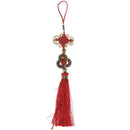 Wealth Success 3 Copper Coins Rope China Knot Red Rope Feng Shui Lucky 3C