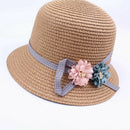 Fashion Cute Children'S Summer Straw Hat Sun Hat Beach Hat Adjustable Light