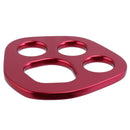 30KN Rigging / Multi Anchor / Descender Rigging Plate Rock Teee Climbing Red