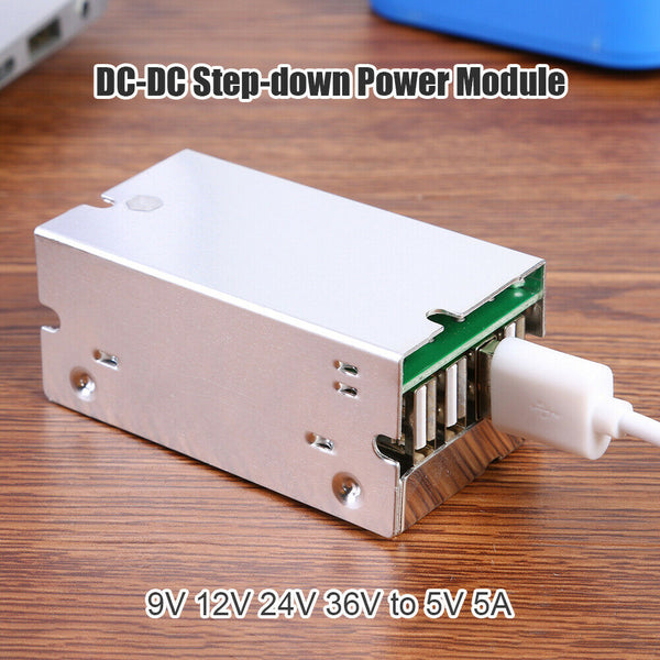 DC-DC 9V 12V 24V 36V to 5V Step Down Power Board 4 USB Output Buck Charger